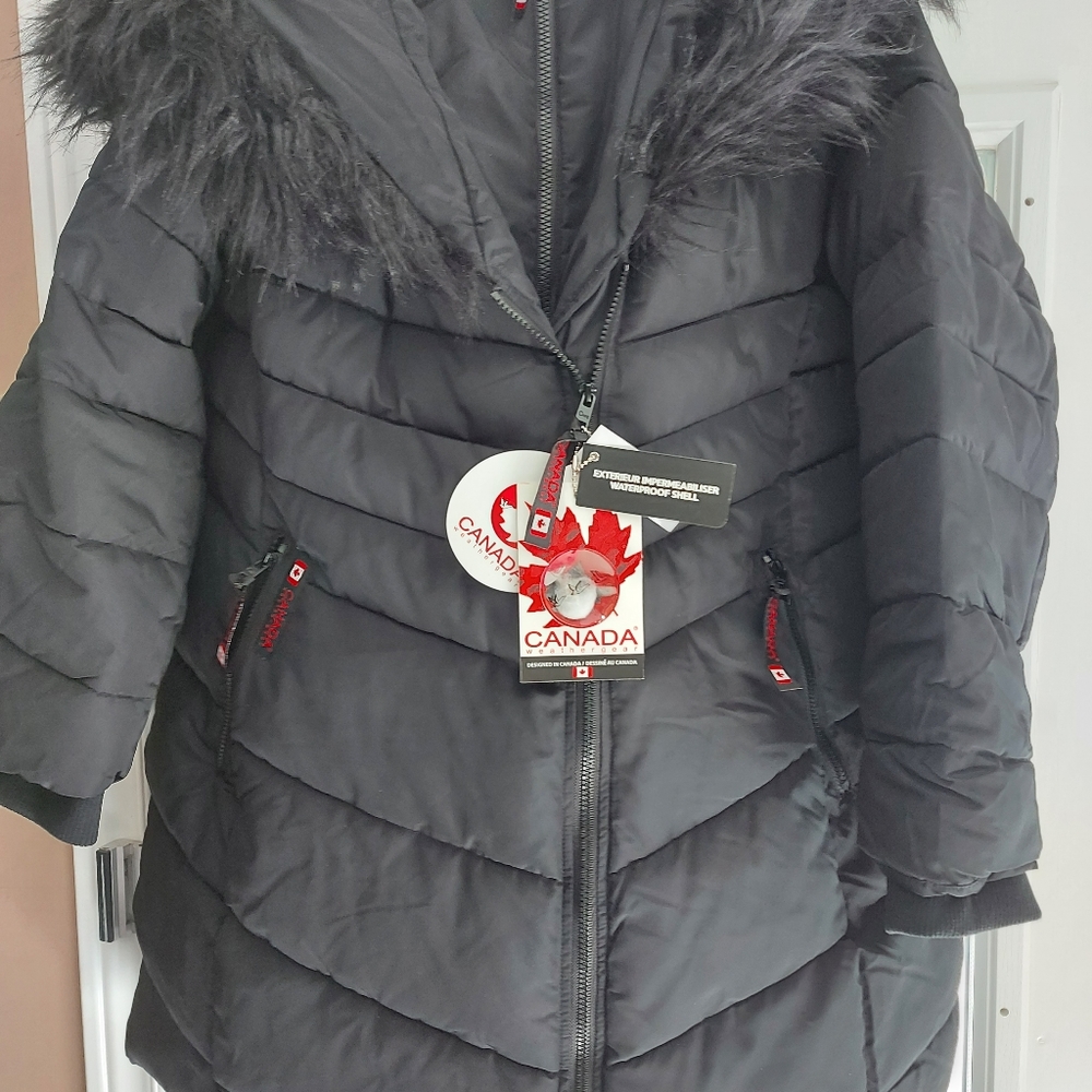 Black winter coat Canada Weathergear 1X fits 2X